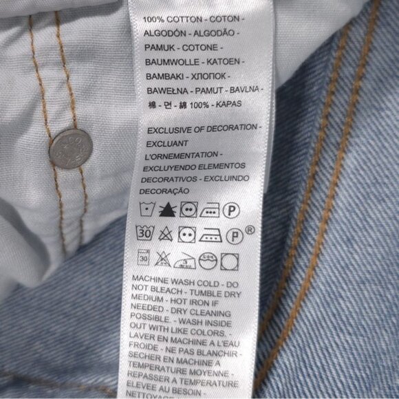 LEVI’S PREMIUM 501 Women’s Button Fly Distressed Jeans Straight Cotton 30x30 - Picture 15 of 16